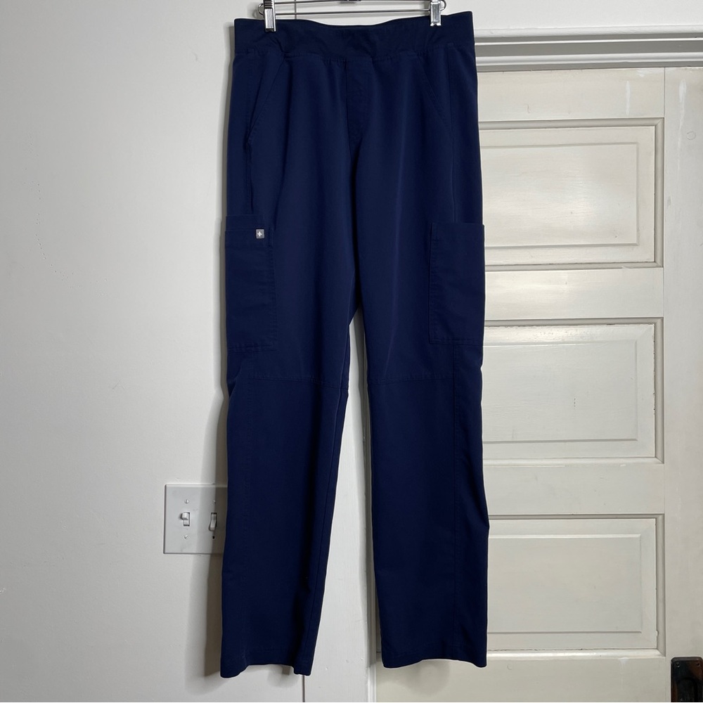 FIGS Cargo Scrub Pants Medium Navy Blue Regular Leg Technical Collection